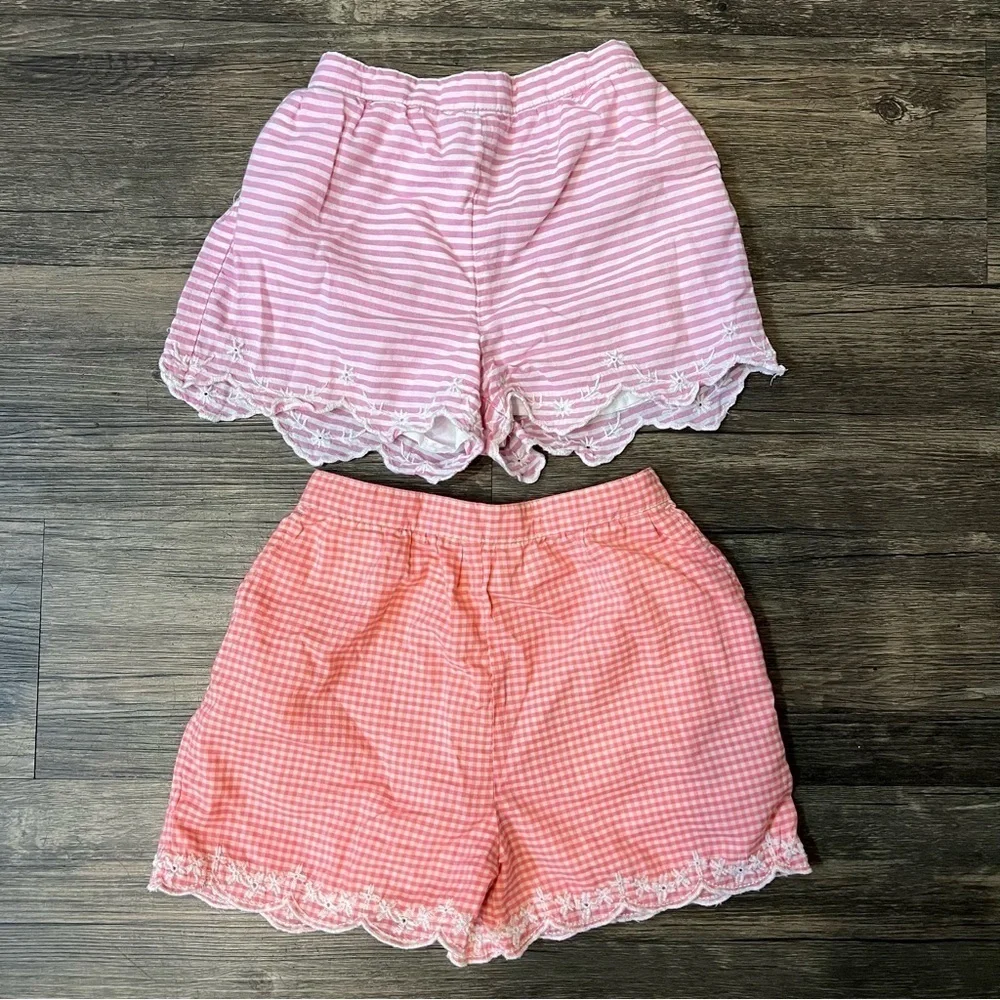 Gap Baby Set of  Stripes Pink Summer Shorts Two Size 18/24 Months 3 y/o